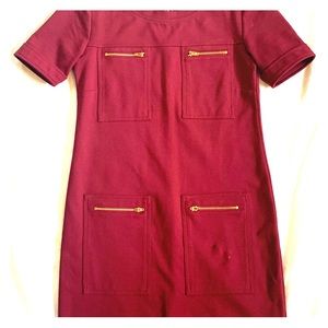 J Crew maroon dress